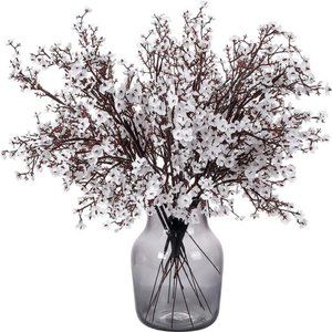 6 Pcs Babys Breath Artificial Flowers Bulk Faux Silk Flower Gypsophila Bouquet